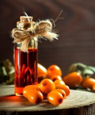 Bottle of Hippophae rhamnoides altayskaya oil
